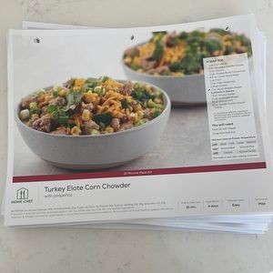 Recipe cards - hello fresh - home chef